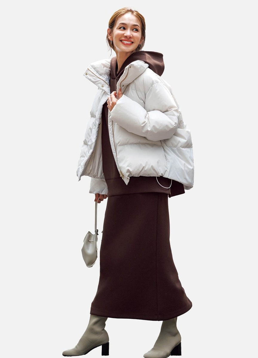 短版立領羽絨外套